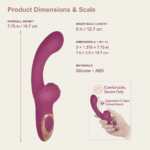 Blaze Heat-Up Thumper Massager – Eggplant - Image 3