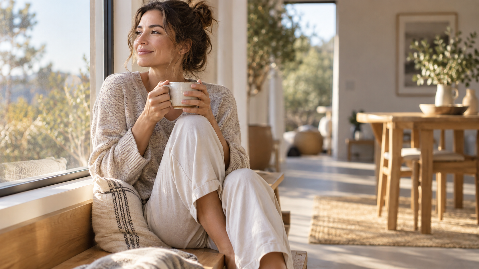 Empowered Woman Enjoying a Self-Care Moment