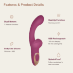 Blaze Heat-Up Thumper Massager – Eggplant - Image 5