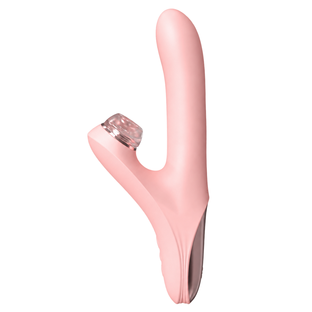 Secret Language — Pink Side View Secret Language multi-action vibrator in pink, side view with a transparent background.