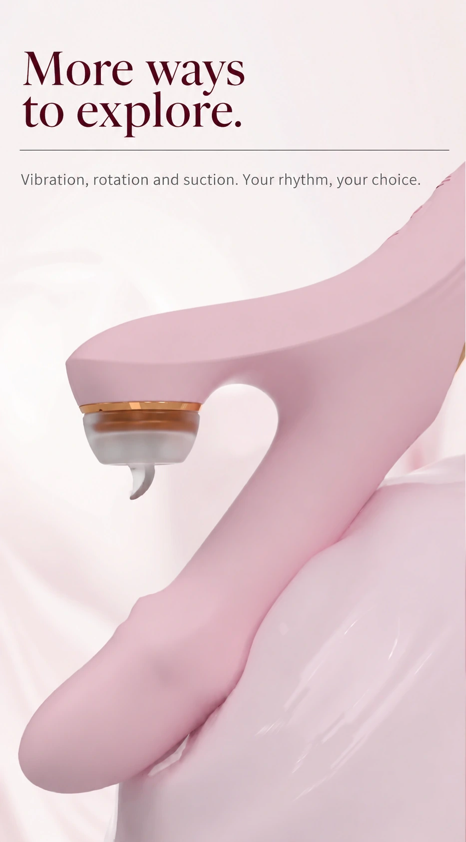 Close-up of the pink Secret Language device and its translucent head